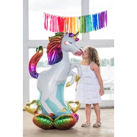 AirLoonz® 55" Unicorn Foil Balloon